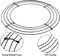 Pack of 2 Wire Wreath Frame (10 Inch) – Round Metal Wreath Form for Crafts & Floral Decorations on Weddings Christmas Home Party Celebrations, Dark Green